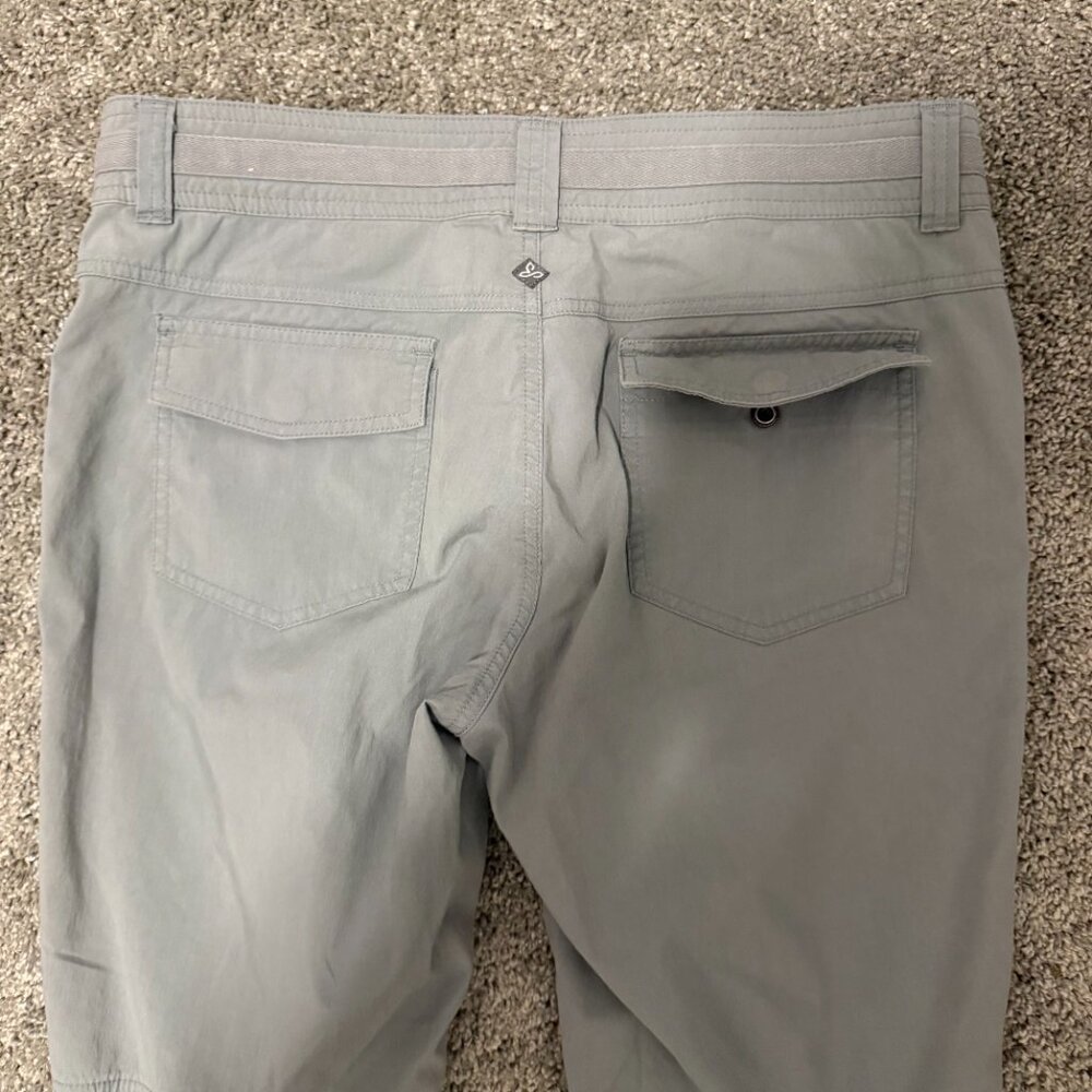 Prana Halle II Pants 12 Gray Water Repellent Stretch Hiking Travel Performance - Picture 5 of 6